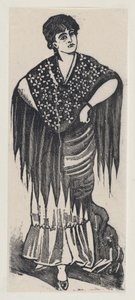 ジプシー（1880-1910年頃）。 作： José Guadalupe Posada
