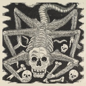 カラベラウエルティスタ、1914年頃、1930年に印刷（彫刻を施したフォトレリーフエッチング） 作： José Guadalupe Posada