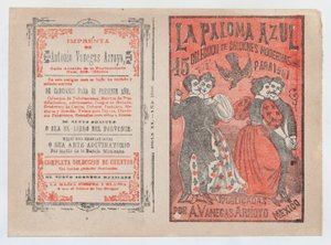 「La Paloma Azul: Collection of Modern Songs for 1901」のカバー、2 つのカップル da...、ca. 1901年。 作： José Guadalupe Posada