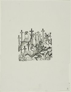 墓地の悪魔 作： José Guadalupe Posada
