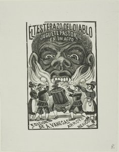頭で悪魔のお尻 作： José Guadalupe Posada
