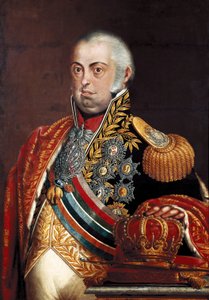 ポルトガルのジョアン 6 世の肖像、ジョン 6 世はクレメンス (1767-1826) と呼ばれた 作： José Leandro de Carvalho