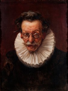 フィリップ4世のスタイルに身を包んだ老人の肖像 作： José Llaneces