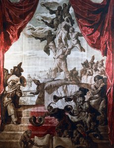 パリのホテル・ワンデルの宴会場の装飾（フレスコ画）、20世紀 作： José María Sert
