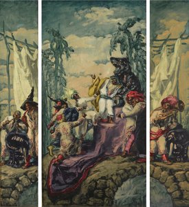 夏-アフリカトリプティク、1917-1918 作： José María Sert