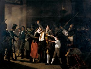 ブエン スチェソでのスペインの愛国者の銃撃 (1808 年 5 月 3 日の夜明け) 作： José Marcelo Contreras y Muñoz