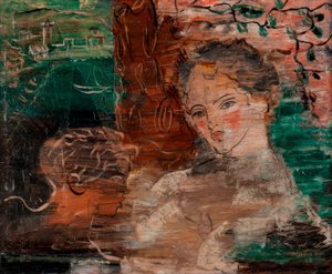 二人の人物。母と子 作： José Moreno Villa