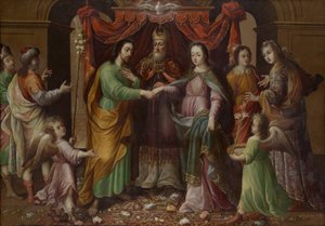 処女の結婚、約。 1690年。 作： José Sánchez