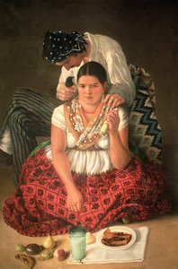 ジプシーの男の子と女の子 作： Jose Agustin Arrieta