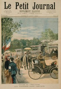 馬のいない馬車、ルプティジャーナルの表紙、1894年8月6日 作： Jose Belon