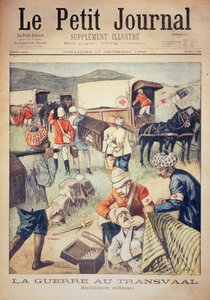 トランスバール戦争：インディアン救急車、ルプティジャーナルの表紙、1899年12月17日 作： Jose Belon