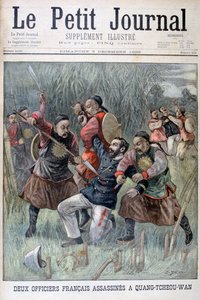 1899年にQuang-tcheou-wanによって殺害された2人のフランス人将校 作： Jose Belon
