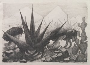 インディアンとマグニープラント 作： José Clemente Orozco