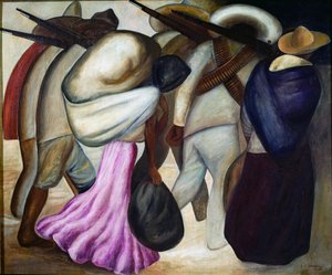 兵士たち 兵士たち。 ホセ クレメンテ オロスコ (1883-1949) の絵画 1926 年メキシコシティ、近代美術館