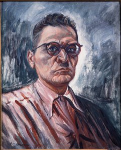 自画像（キャンバスに油彩） 作： José Clemente Orozco