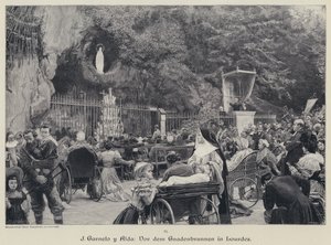 フランス・ルルド「マサビエールの洞窟」（彫刻作品 作： Jose Garnelo y Alda