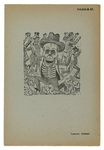 刑事頭蓋骨 作： José Guadalupe Posada