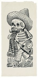 フランシスコ・I・マデロの頭蓋骨 作： José Guadalupe Posada