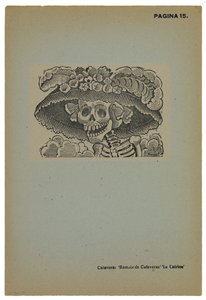 Calavera de la Catrina、c.1910、1943年に印刷（彫刻による写真レリーフエッチング） 作： José Guadalupe Posada