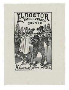 即興のドクターテイル、c.1888-1913、1942年に印刷（彫刻） 作： José Guadalupe Posada