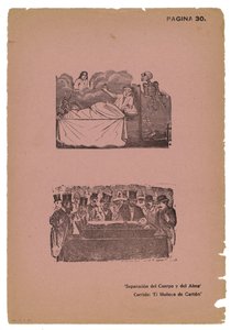 肉体と魂の分離（彫刻） 作： José Guadalupe Posada