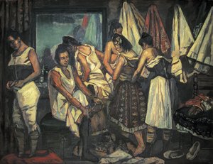 グティエレス・ソラナ、ホセ（1886-1945）。 コーラスガールズ。 1925年（キャンバスに油彩） 作： Jose Gutierrez Solana