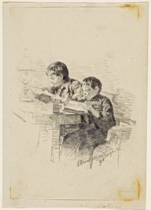 読書少年 作： Josef Albrechtskirchinger
