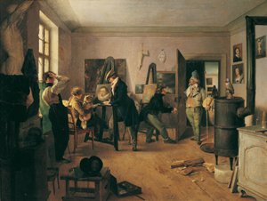 学者の部屋 作： Josef Danhauser