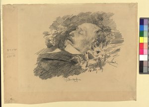 死の床にある画家アウグスト・ペッテンコーフェン 作： ジョゼフ・エンゲルハート