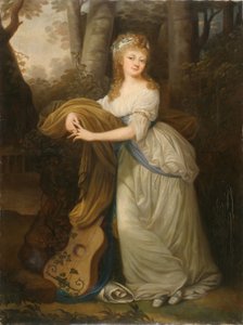 ミハウ・ヒエロニム・ラジヴィウの娘、クリスティナ・マグダレーナ・ラジヴィウの肖像（1776～1796年 作： ヨセフ・グラッシ