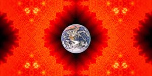 太陽: 太陽から見た地球 1 作： Josef Johann Michel