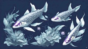 墨絵鯉・カープフィッシュ_アメジスト_02