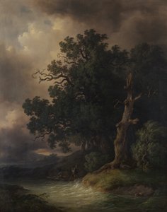 雷雨の風景 作： Josef Kriehuber