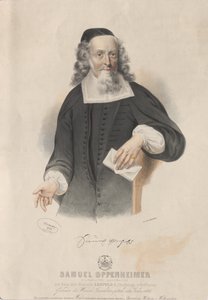サミュエル オッペンハイマーの肖像 1631 ～ 1703 年、1846 年。 作： Josef Kriehuber