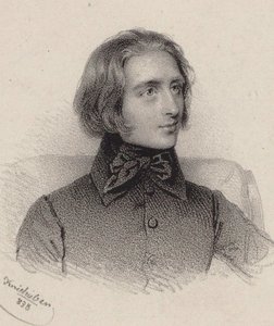作曲家フランツ・リストの肖像 1811-1886, 1838. 作： Josef Kriehuber