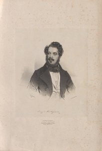 オペラ歌手ジョヴァンニ・オラツィオ・カルタジェノヴァの肖像 1800-1841、1838年。