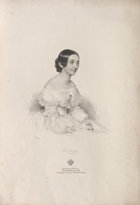 オペラ歌手リタ・ガブッシの肖像 1810-1891, 1840. 作： Josef Kriehuber