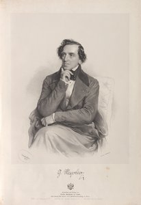 作曲家ジャコモ・マイヤーベーアの肖像 1791-1864, 1847.