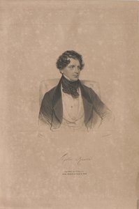 オペラ歌手アゴスティーノ・ロヴェレの肖像 1804-1865 , 1839. 作： Josef Kriehuber