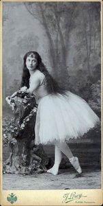 ジゼルとしてのルイジア・セラーレ、c。 1880年。 作： Josef Löwy