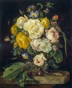 花のある静物 作： Josef Neugebauer