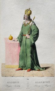 アルバート・ザ・マグニマニズム1397-1439、ハンガリー国王とクロアチア、1828 作： Josef Nikolaus Kriehuber