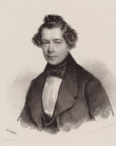 作曲家ジョセフ・ラナーの肖像1801-1843、1830。 作： Josef Nikolaus Kriehuber