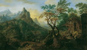 山の風景 作： Josef Orient
