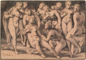 ダイアナがカリストの妊娠を発見 作： Josef Ritterl