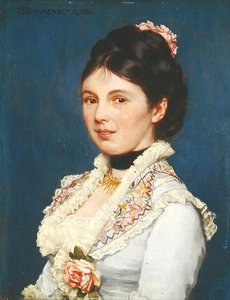 ある女性の肖像 作： Josef Scheurenberg