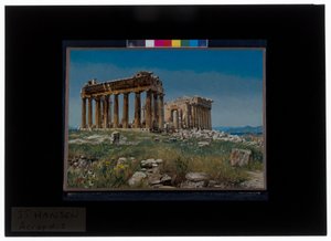 ギリシャ神殿、アテネ 作： Josef Theodor Hansen