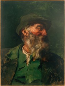 半身像のハンターの肖像 作： Josef Wenglein