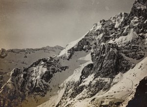 アルバム "Meine weltkriegs - Erinnerungen South-West Front (Carinthia, Italien, South Tyrol) (私の世界大戦-南西戦線の思い出（カリンシア、イタリア、トレンティーノ・アルト・アディジェ）1915/03/1931-12/11/1918 - Josef Zohles Wien ": アルプス（モノクロ写真）。 作： Josef Zohles