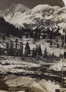 アルバム "Meine weltkriegs - Erinnerungen South-West Front (Carinthia, Italien, South Tyrol) (私の世界大戦-南西戦線の思い出（カリンシア、イタリア、トレンティーノ・アルト・アディジェ）1915年3月31日-1918年11月19日 - Josef Zohles Wien ": Plöcken (白黒写真) 作： Josef Zohles